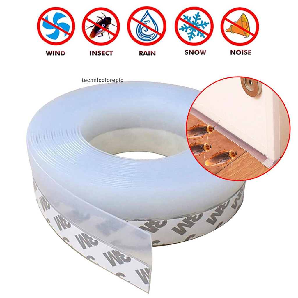 Technicolorepic 5M 35 มม.กาวประตูหน้าต่างเทปปิดผนึกประตูด้านล่าง Weatherstrip TEC