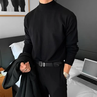MNO.9 Sweater MY888 สเวตอร์เตอร์ไหมพรมคอสูงสไตล์เกาหลี เสื้อไหมพรม เสื้อกันหนาว เสื้อคอเต่า