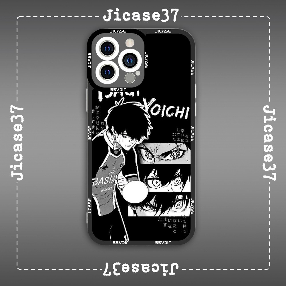 เคส iPhone Samsung Xiaomi Oppo Anime Blue lock Isagi Square Edge