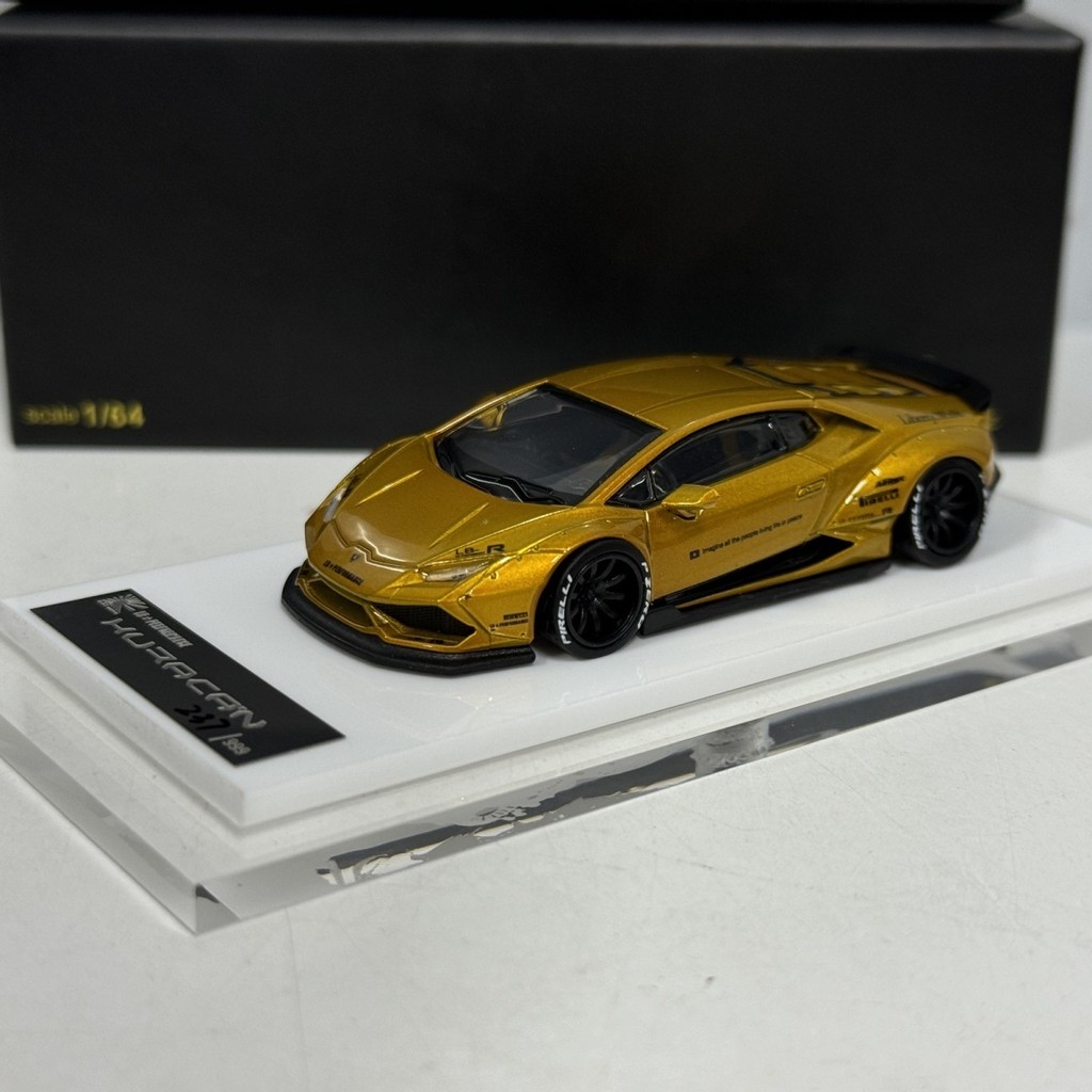 Onemodel 1/64 Lamborghini LP610โมเดลรถเรซินสีทองหล่อของเล่นรถคอลเลกชันของขวัญวันเกิด