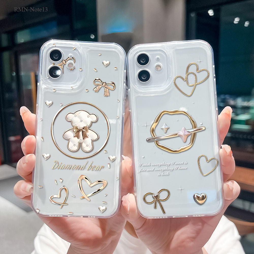 Compitable For Xiaomi Redmi Note 13 12 11S 11 10 10S 9 8 Pro 4G 5G เคสเรดมี เคส เคสโทรศัพท์โปร่งใส TKK