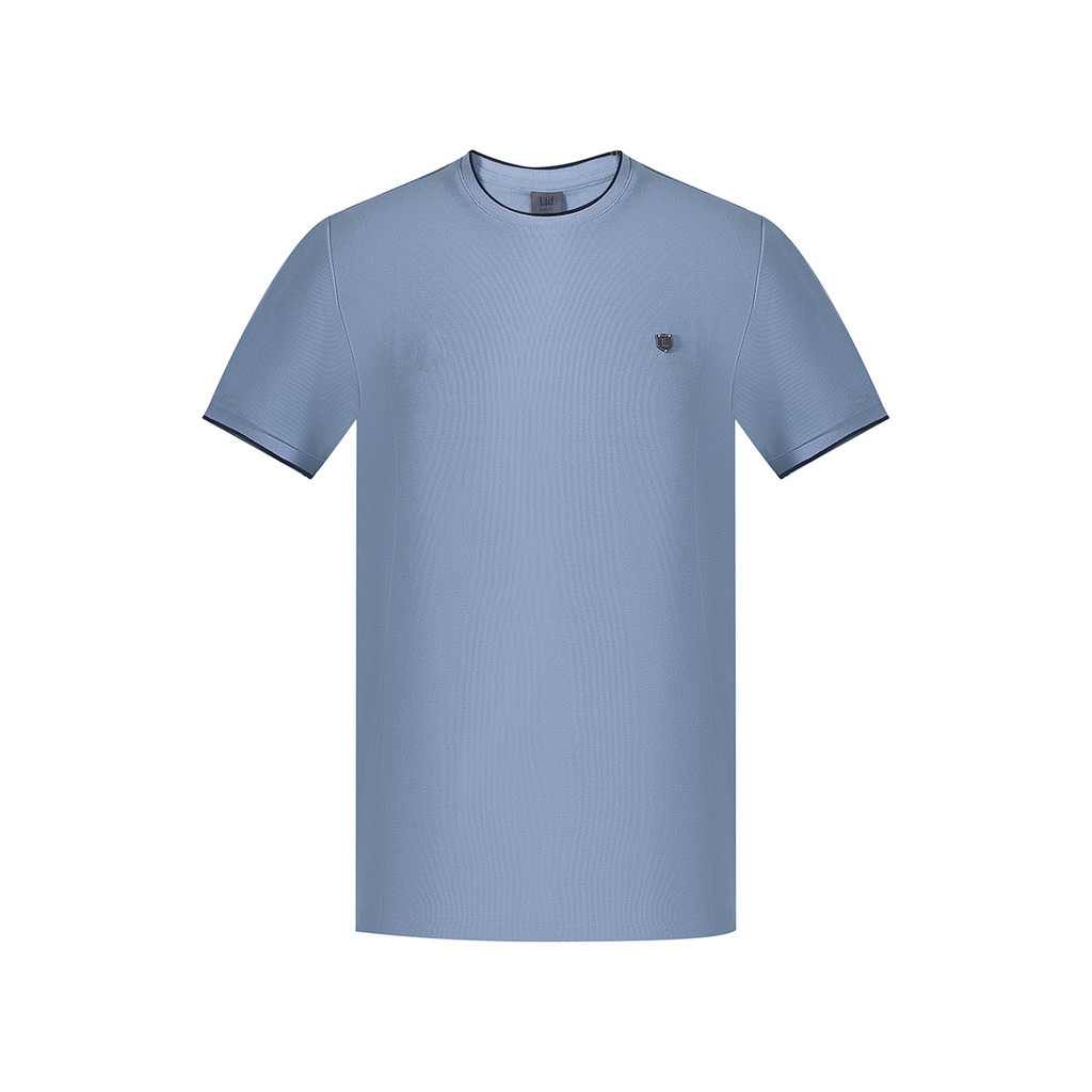 LTD เสื้อยืดทรงสลิม ผู้ชาย สีฟ้า | Tee Shirts | 00943