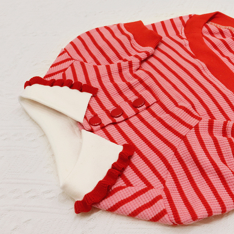 GOU-HOME เสื้อหมา หรับ French Bulldog ฤดูใบไม้ร่วงและฤดูหนาวสไตล์ Abrasionproof วัสดุผ้าฝ้าย - รูปที่ 3