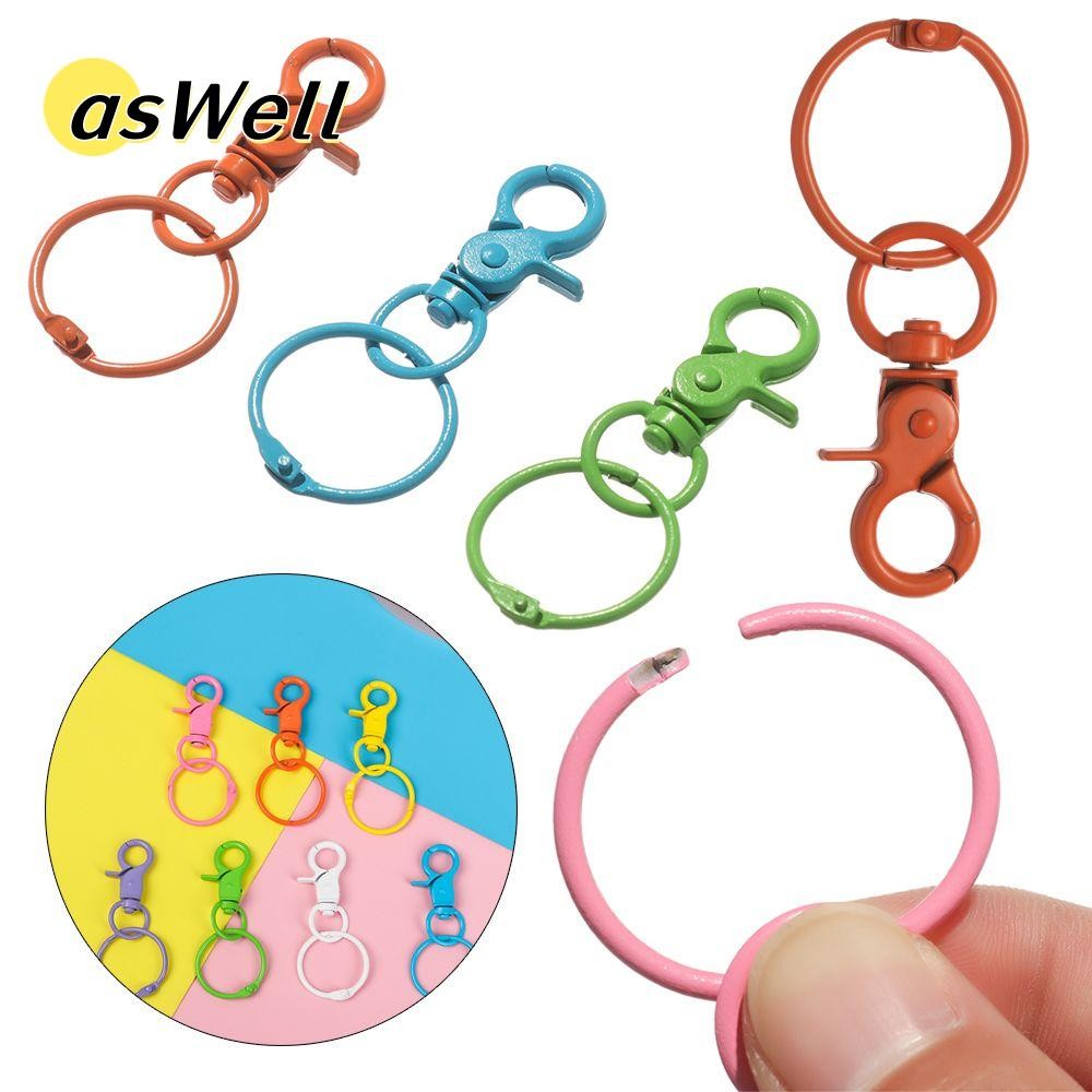 Aswell กระเป๋าหัวเข็มขัดฮาร์ดแวร์ DIY KeyChain ตะขอแหวนแยก