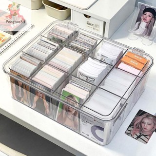 Pengatao33 ช่องพลิกกล่องอะคริลิโปร่งใสกล่องแสดงการ์ดKpop Pho…