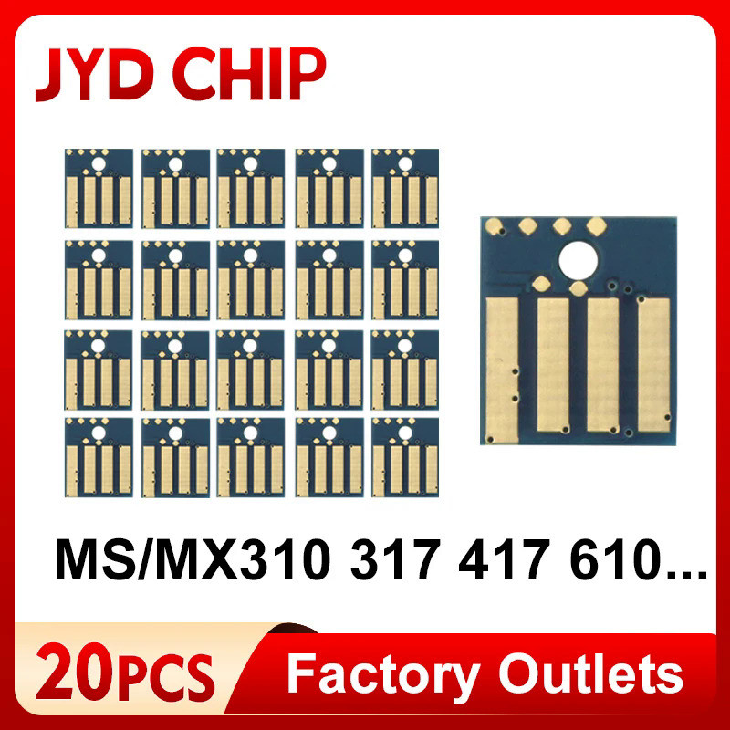 MS310d ชิป Toner ชิปรีเซ็ตสำหรับ Lexmark MS317 MS417 MS312 517 617 611 511 MS415 MX317 MS310 MS610 U