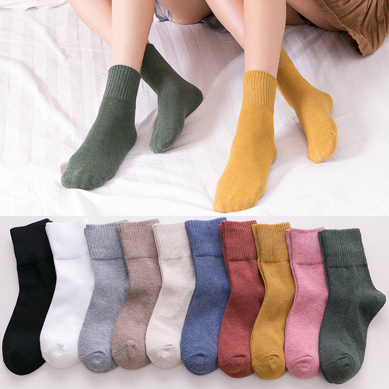 ถุงเท้าข้อสั้น สีวินเทจ พร้อมส่งจากไทย