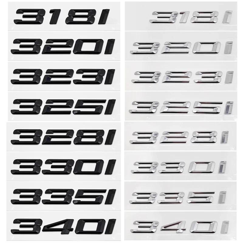 ABS รถด้านหลังตัวอักษรโลโก้ป้ายสติกเกอร์สัญลักษณ์สําหรับ BMW 3 Series 316i 320i 325i 328i 330i 335i E46 E90 E91 F30 F31 F34 G20