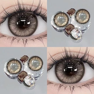(COD) 0 ° -500 °คอนแทคเลนส์สายตาสั้น / สีม่วง / ชมพูอ่อน / น้ำตาล / ดำ / สตาร์เทา / คอนแทคเลนส์แฟชั่น 14.0mm/14.5mm YXYJ996