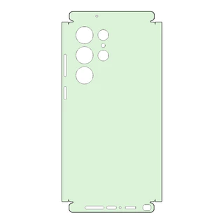 Plain Vivid สีผิวสําหรับ Samsung Galaxy S24 S23 S22 S25 S26 Ultra A52 A52S A54 A55 A56 5G ด้านหลังป้องกันฟิล์มสติกเกอร์เคลือบ