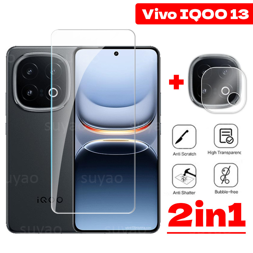 สําหรับvivo IQOO 13 Neo 10 Pro Neo10 5G 2024 โทรศัพท์กระจกนิรภัยClear Screen Protector VivoIQOO13 1 3 IQOO13 Z9 Turbo + Z9Turbo + Z9X Xฟิล์มกล้องHD 9Hใสฝาครอบเลนส์