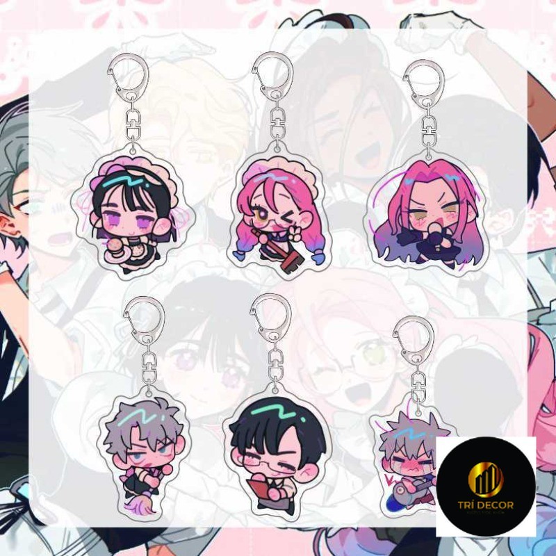 Alien STAGE อะนิเมะพวงกุญแจ Ivan Mizi Till Luka Suae ผู้ชายพวงกุญแจสําหรับผู้หญิงสร้างสรรค์น่ารักรูป