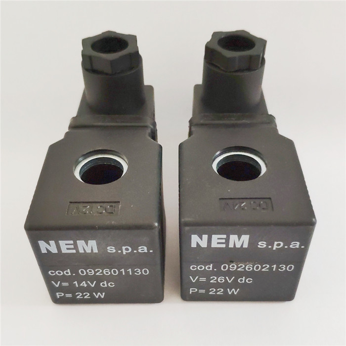 อุปกรณ์เสริมรถขุด NEM Futian Rewa Pioneer โซลินอยด์วาล์วคอยล์รูใน 13 ความสูง 38.5