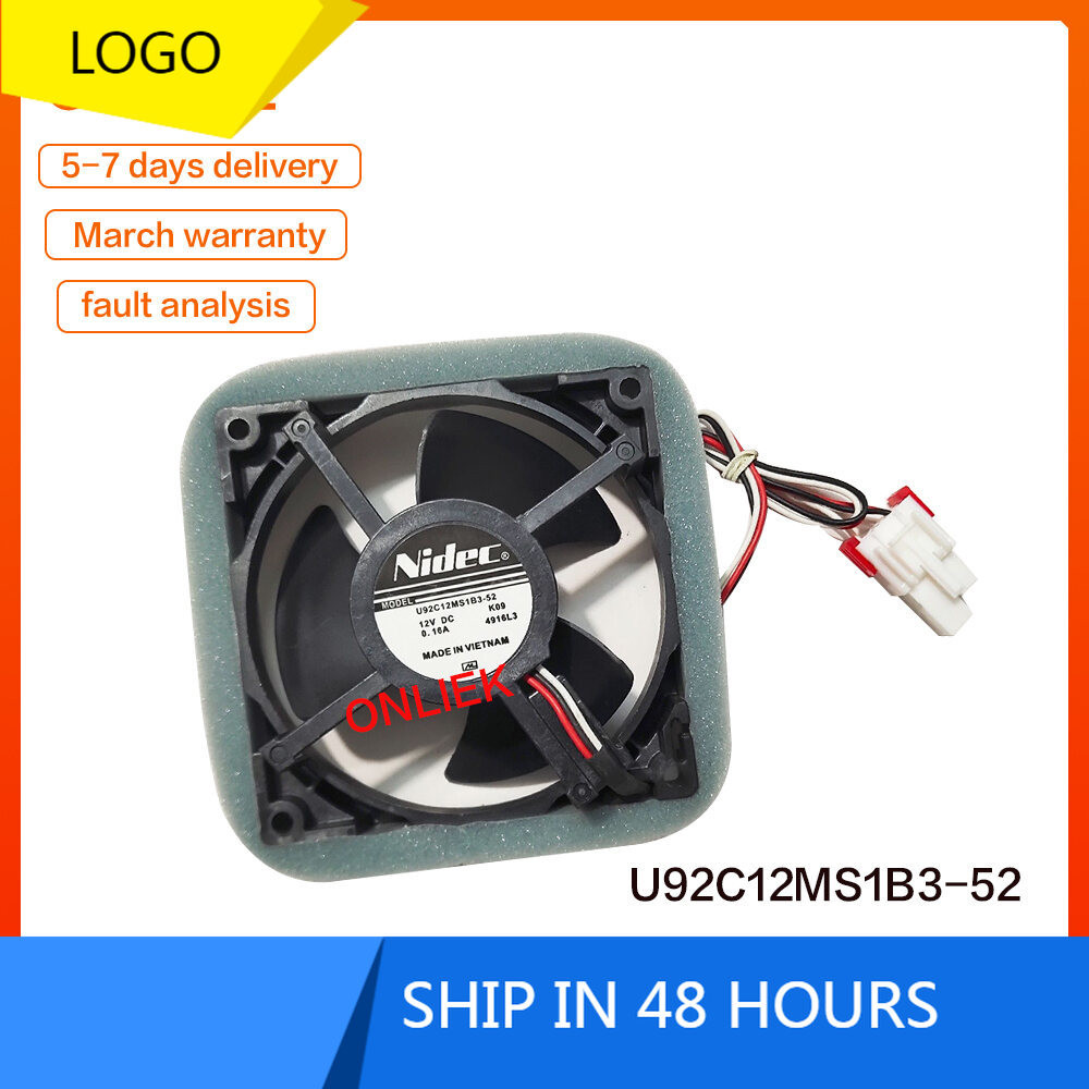 U92C12MS1B3-52 100% ใหม่ Nidec REFRIGERATOR COOLING FAN 12V 0.16A Mla9