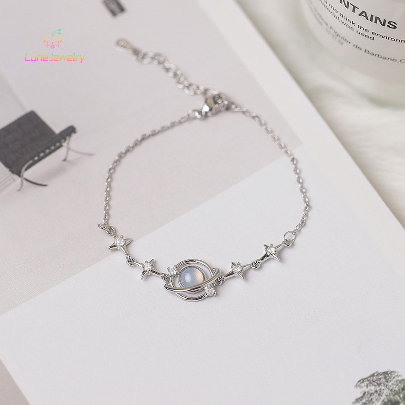 COD💖สร้อยข้อมือกาแล็กซี่, สาว, ออกแบบเฉพาะกลุ่ม, high-end, แฟน, ของขวัญวันเกิด-Lune