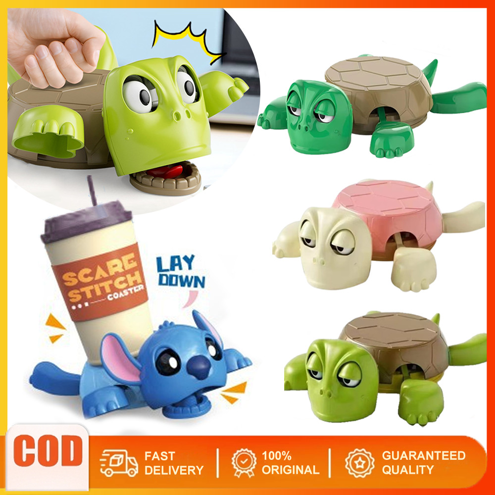 (หุ่นไทยพร้อม) Creative เต่า Coaster ถ้วย Mat ตลก 3D การพิมพ์ Frightened เต่ารูปร่างเครื่องดื่ม Coasters เครื่องประดับตารางกาต้มน้ําชา Coaster เดสก์ท็อปตกแต่ง