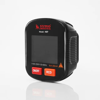 เครื่องตรวจเช็คเต้ารับไฟฟ้า แบบดิจิตอล SUMO พร้อมระบบ RCD สำหรับกดเทสระบบกันไฟรั่วของเบรกเกอร์
