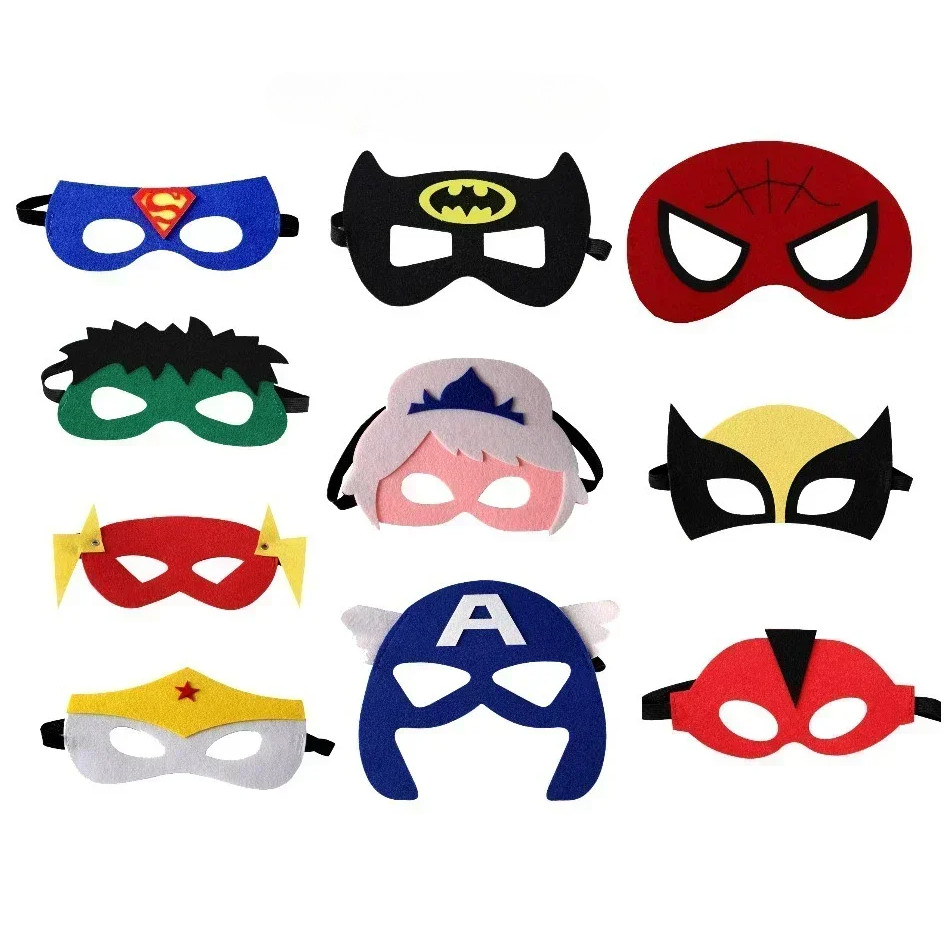 Lot ฮาโลวีน Superhero หน้ากากคริสต์มาสวันเกิด Party Dress Up เครื่องแต่งกายคอสเพลย์หน้ากากสําหรับเด็กเด็กโปรดปราน