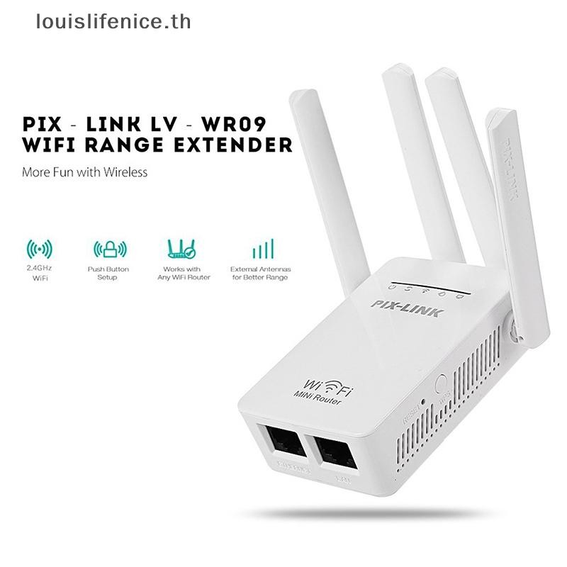 Lnth PIX-LINK WR09Q Wireless WiFi Repeater Router 300Mbps Network Signal Booster Amplifier IIEEE802.11 B /g/n WI FI Range Extender HOT