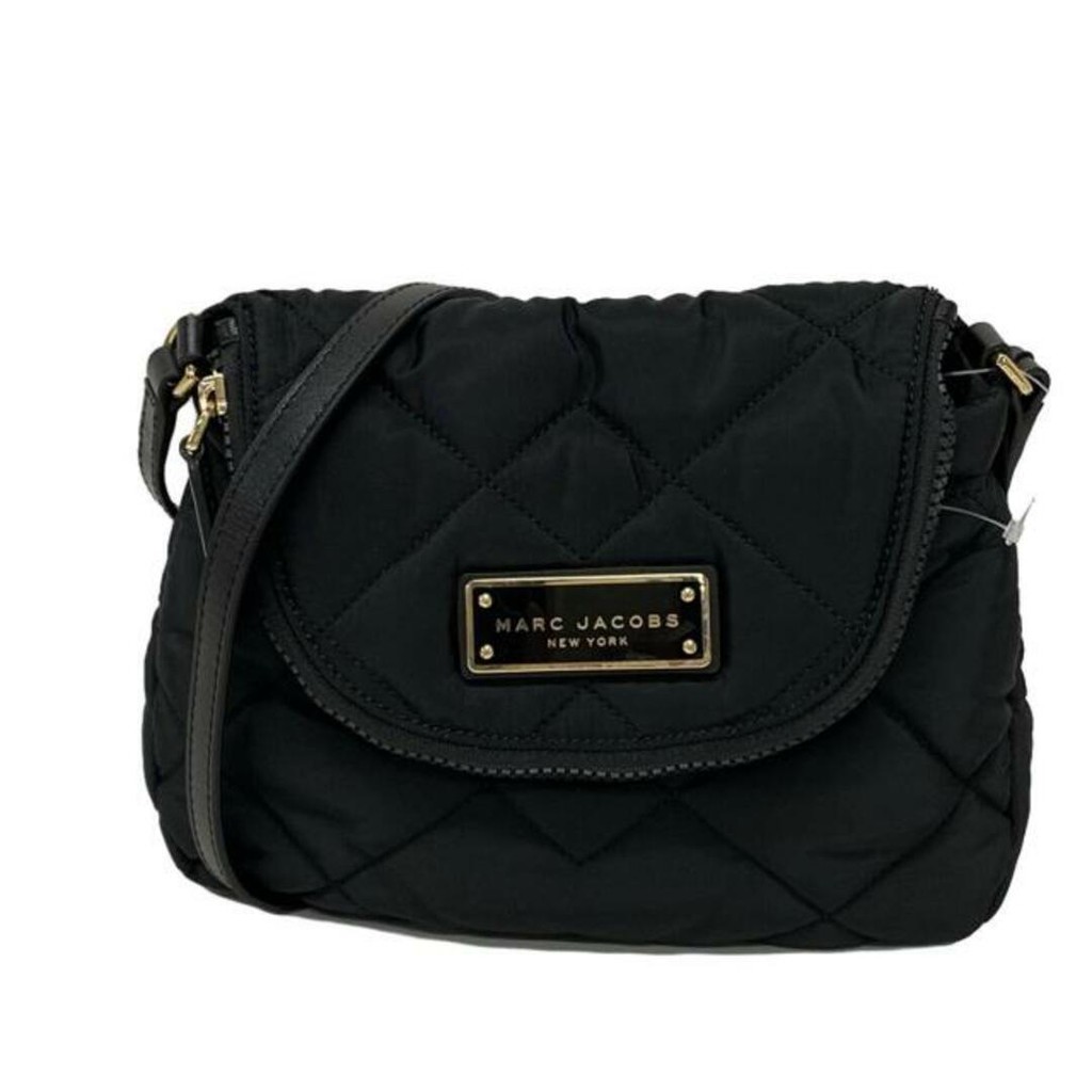 Marc Jacobs Backpack Shoulder Bag Purse quilting Quilt leather black Direct from Japan Secondhand