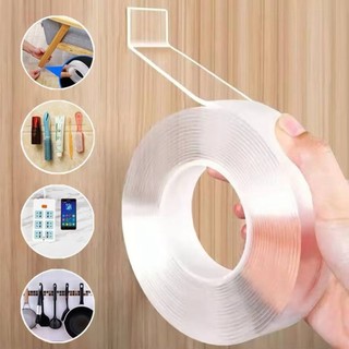 Fita Dupla Face 1M/3M/5M Extra Forte Transparente  Adesiva Cola Parede Móvel Porta