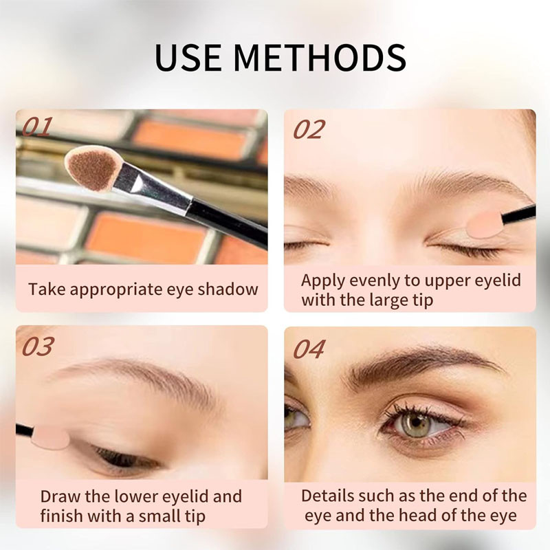 อายแชโดว์ Applicator Pro Sponge Double Ended Makeup Supplies แปรงทาอายแชโดว์แบบพกพา แปรงทาแป้งกระจกเล็บ ราคา ถูกที่สุด ดีลบีเคเค แกลเลอรีภาพที่ 4