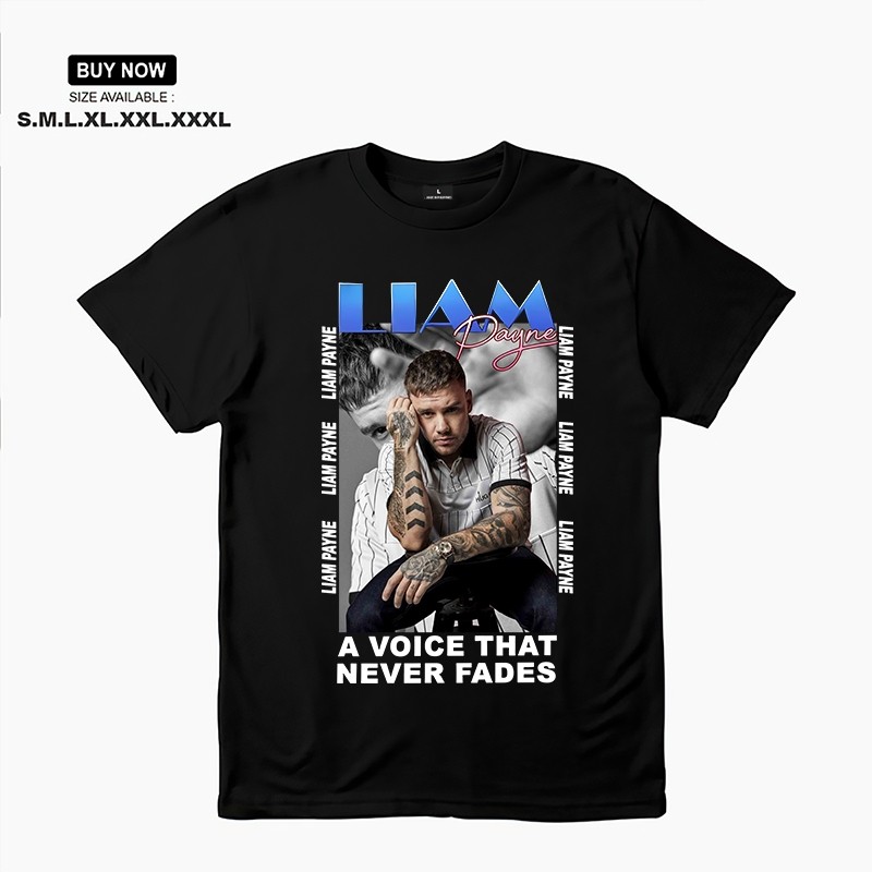 Liam James Payne เสื้อเชิ้ตแขนสั้นพิมพ์ลายผู้ใหญ่ลําลอง Baju Lelaki