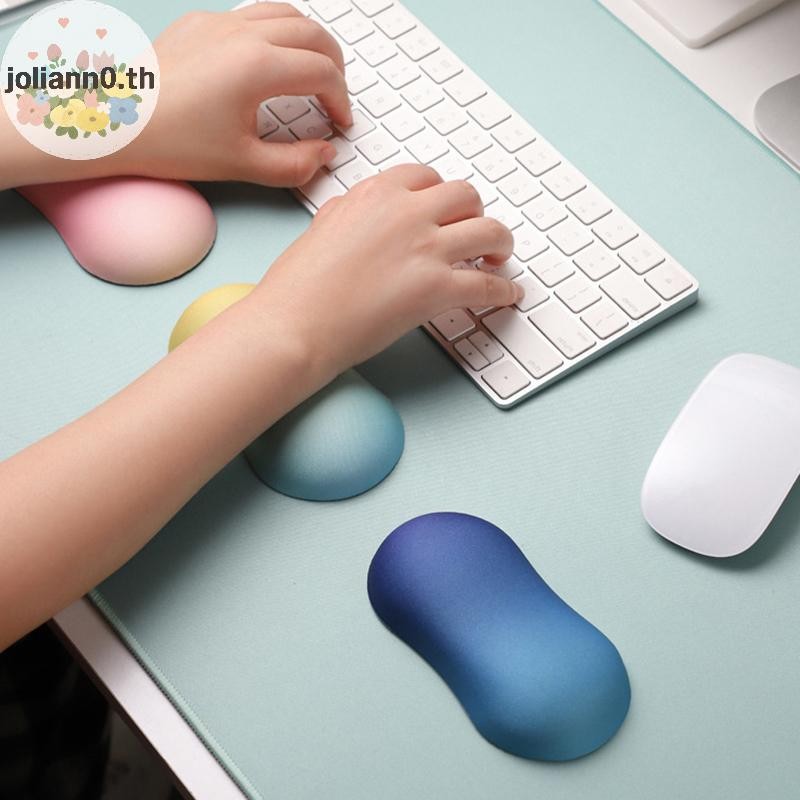 Joliann0 Desktop Mouse Wrist Rest Pad ซิลิโคนเม้าส์คีย์บอร์ดเบาะนุ่มสําหรับ Laptopputer PC หมอนมือสําหรับสํานักงานนักเรียน th