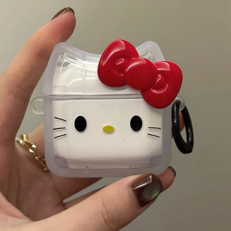 Hello Kitty   Airpods 1 2 3 4 Airpod Pro 2 หูฟังไร้สายบลูทูธ Hard Anti-drop ชุดหูฟังฝาครอบป้องกัน ราคา ถูกที่สุด ดีลบีเคเค แกลเลอรีภาพที่ 9