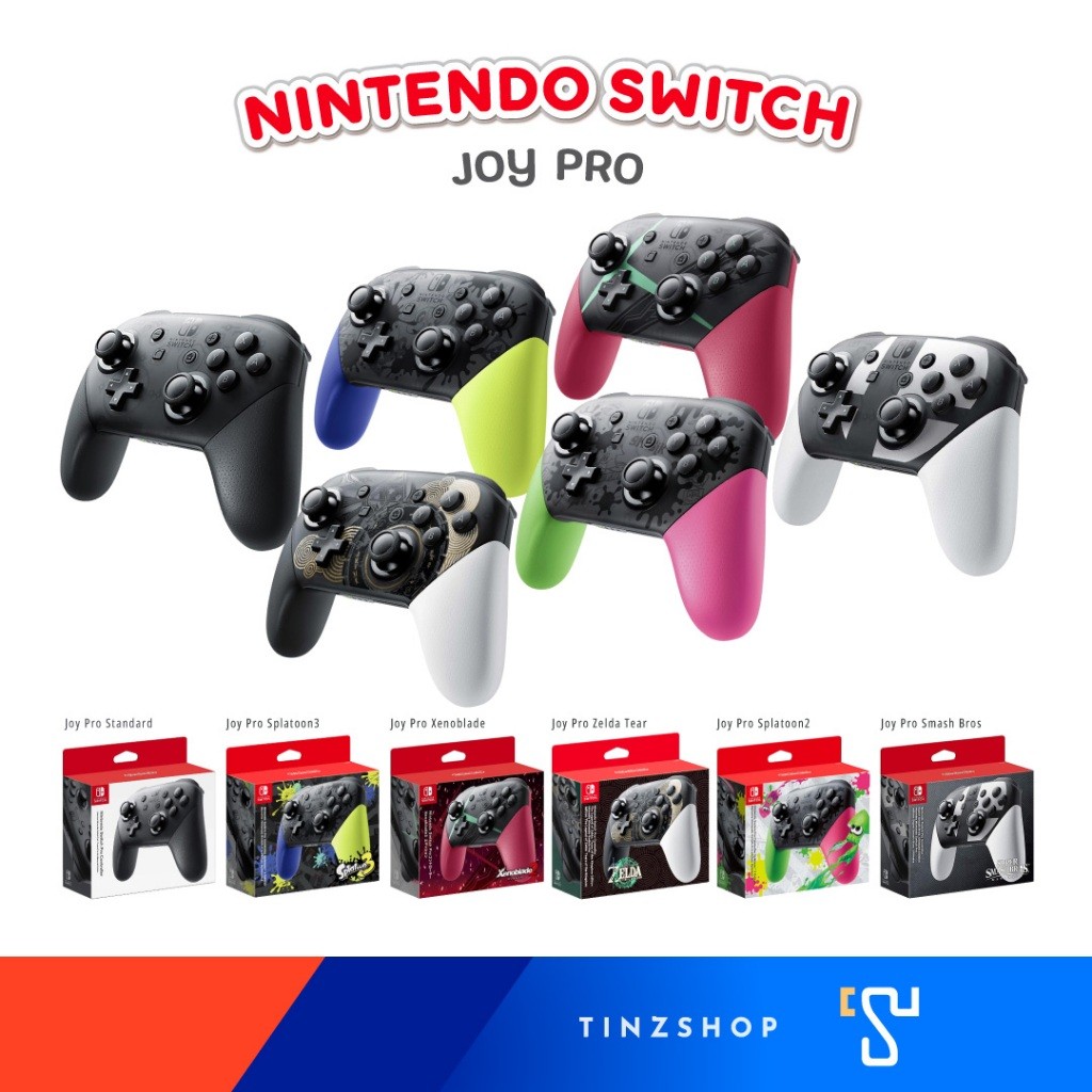 สินค้าขายดี[จอยโปรแท้] Nintendo Switch Joy Pro Controller ของแท้ : Joy Pro Zelda , Joy Pro , จอยโปรแ