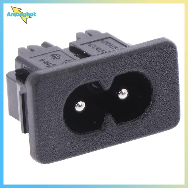 Amonghot> 5 ชิ้นใหม่ AC250V 5A 2Pin AC ปลั๊กไฟ Mount ซ็อกเก็ตหญิงใหม่