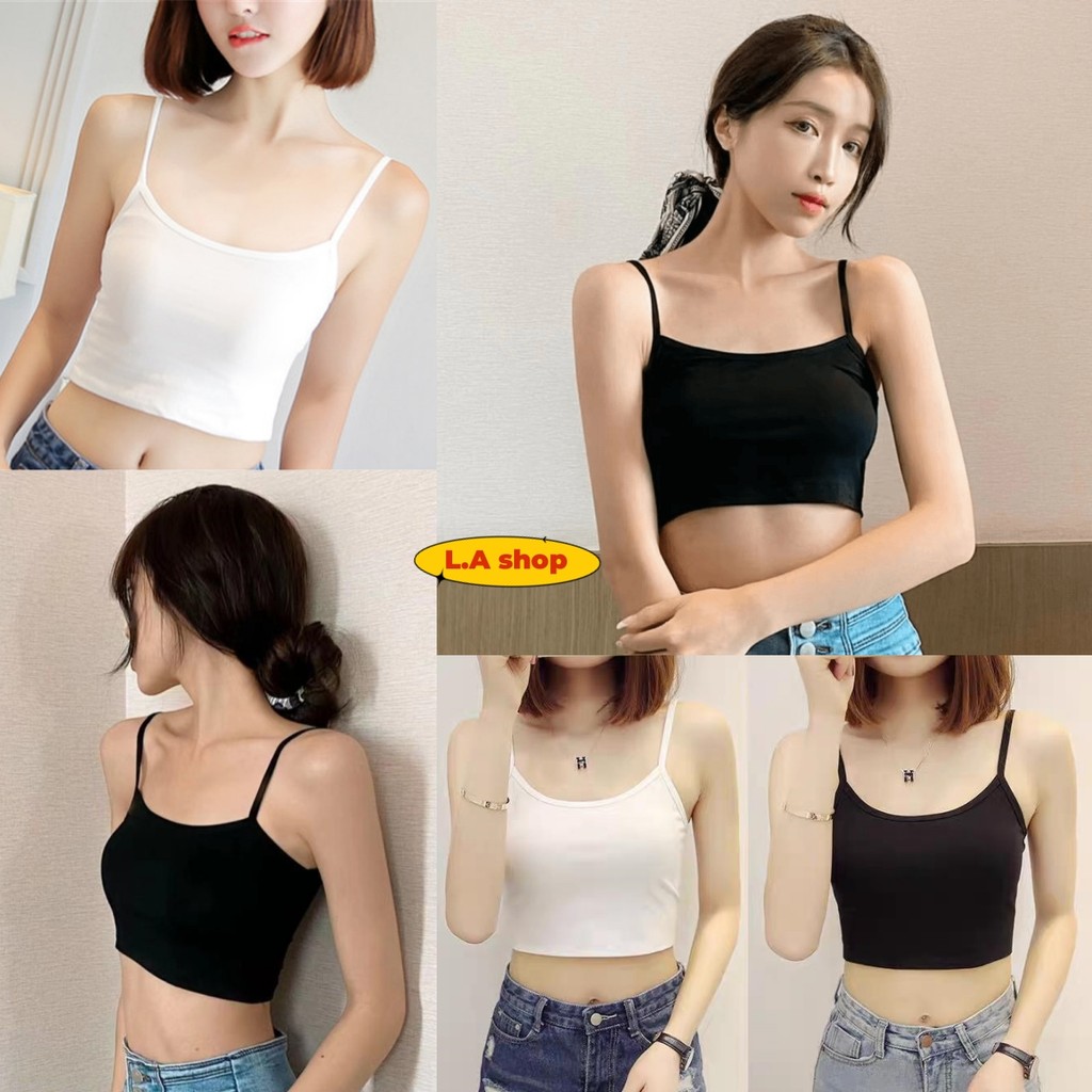 L.A Shop★สไตล์ใหม่★ เสื้อสายเดี่ยวทรงครอปสั้น ผ้านุ่มนิ่มใส่สบายเนื้อผ้าดีมาก "YP-2"
