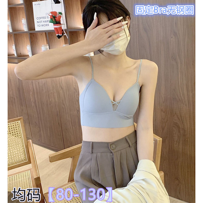 ใหม่ชิ้นเดียวที่ไร้รอยต่อเซ็กซี่ถ้วยคงที่รวบรวมป้องกันแสงวิ่งกีฬากลับชุดชั้นในระบายอากาศ