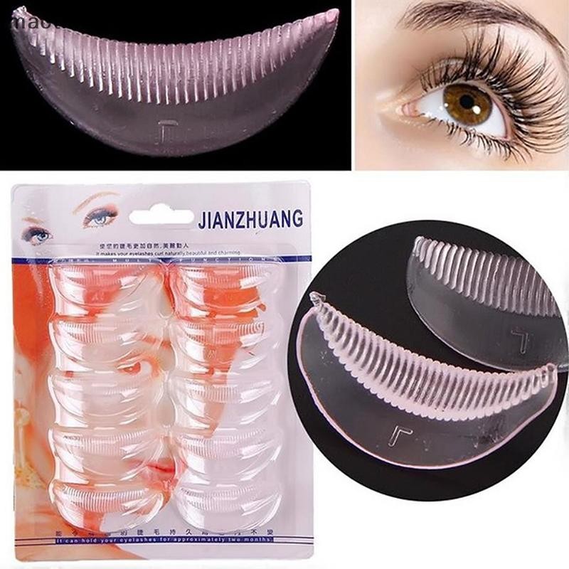 [maoying] 5 คู่ Lashes Lifting Perm Pad ซิลิโคน Curling Eyelash Lift เครื่องมือ DIY SML [MT]