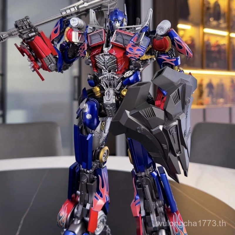 ของเล่น Transformers 5 Optimus Prime รุ่น Bumblebee ที่แปลงร่างได้ รุ่นโลหะสำหรับเด็กผู้ชาย โมเดลรถหุ่นยนต์