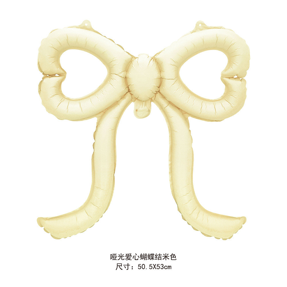 ใหม่ Macaron Matte Love Bowknot ฟิล์มอลูมิเนียมลูกโป่งตกแต่งงานเลี้ยงวันเกิดลูกโป่งขายส่งตกแต่งงานเลี้ยงวันเกิดลูกโป่งงานเลี้ยงวันเกิดลูกโป่ง - รูปที่ 2