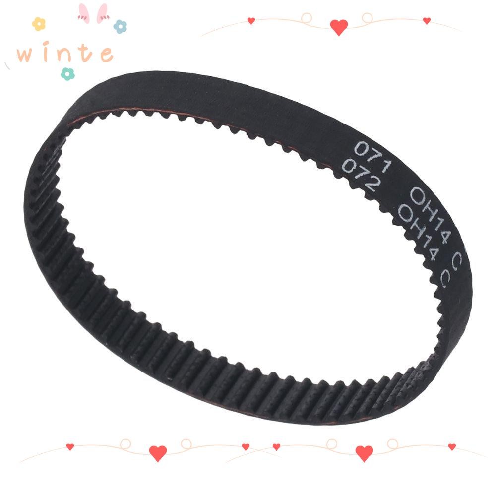 WINTE 1ชิ้น GT2 Timing Belt,สีดํากว้าง6มม.ปิดห่วง,เครื่องพิมพ์เข็มขัดยางแบบพกพา