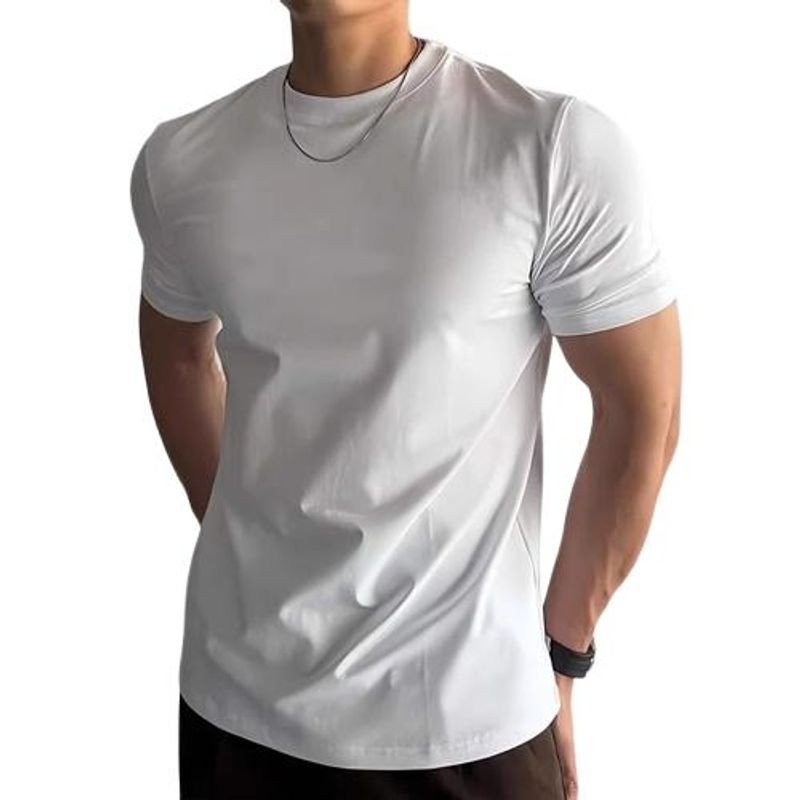 เสื้อยืดแขนสั้นผู้ชาย Baolongxin สําหรับออกกําลังกายฤดูร้อนและชุดลําลอง - รูปที่ 5