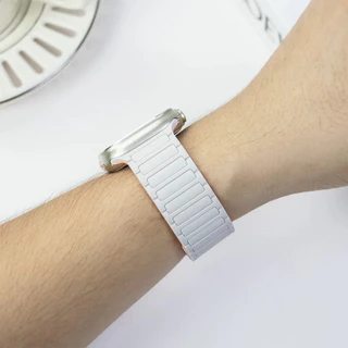 กีฬามีแม่เหล็กซิลิโคนสายรัด for Iwatch Series 11 10 9 8 7 6 5 4 3 2 Apple Watch Ultra 3 2 49 SE 46 45 42 41 40 44 38 มม