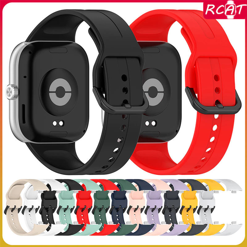 สายซิลิโคน for Redmi Watch 6 5 4/Mi Band 10 9 /8 Pro/ ปรับกีฬานุ่มเปลี่ยนสายรัดข้อมือยางวงสร้อยข้อมืออุปกรณ์เสริม