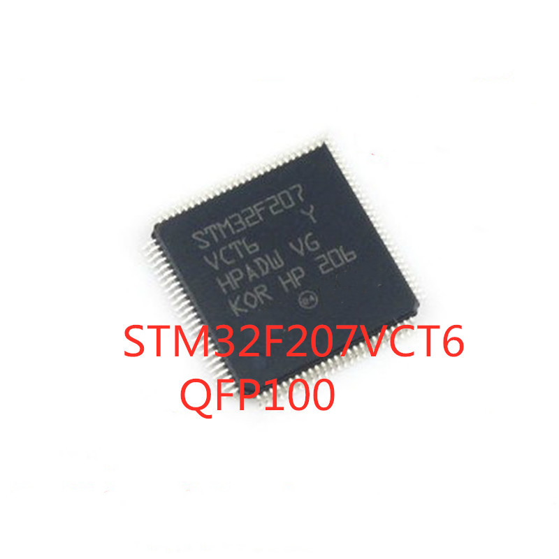 1 ชิ้น/ล็อต 100% คุณภาพ STM32F207VCT6 STM32F207 256KB SMD QFP-100 MCU ในสต็อกใหม่เดิม