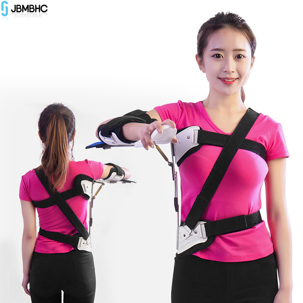 JBMBHC ปรับแขนป้องกันสลิงวงเล็บคงที่คงที่ข้อมือข้อศอกแขน Orthosis ไหล่ Abduction Brace