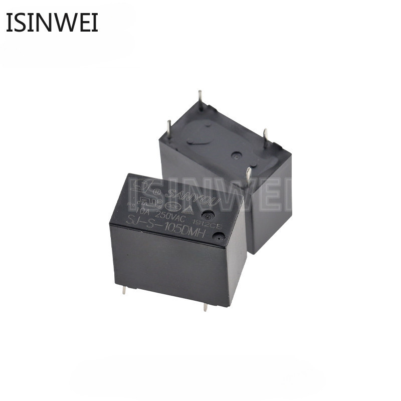 5pcs DMH SJ-S-105DMH SJ-S-112DMH SJ-S-124DMH 5V 12V 24V 10A 250V 4Pin 4P ปกติเปิดรีเลย์