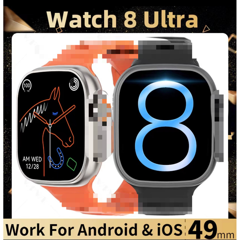 สมาร์ทวอทช์ S8 ultra Mens Digital Smart Watch สมาร์ทวอทช์กีฬากันน้ํา T900 ultra