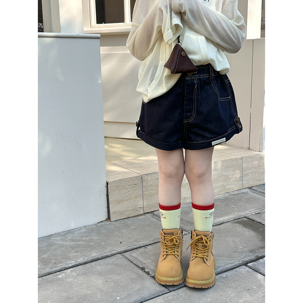 เด็กกางเกงขาสั้นผ้ายีนส์สาวฤดูร้อนเวอร์ชั่นเกาหลีสบายๆทุกการแข่งขันกางเกงแฟชั่น - รูปที่ 7