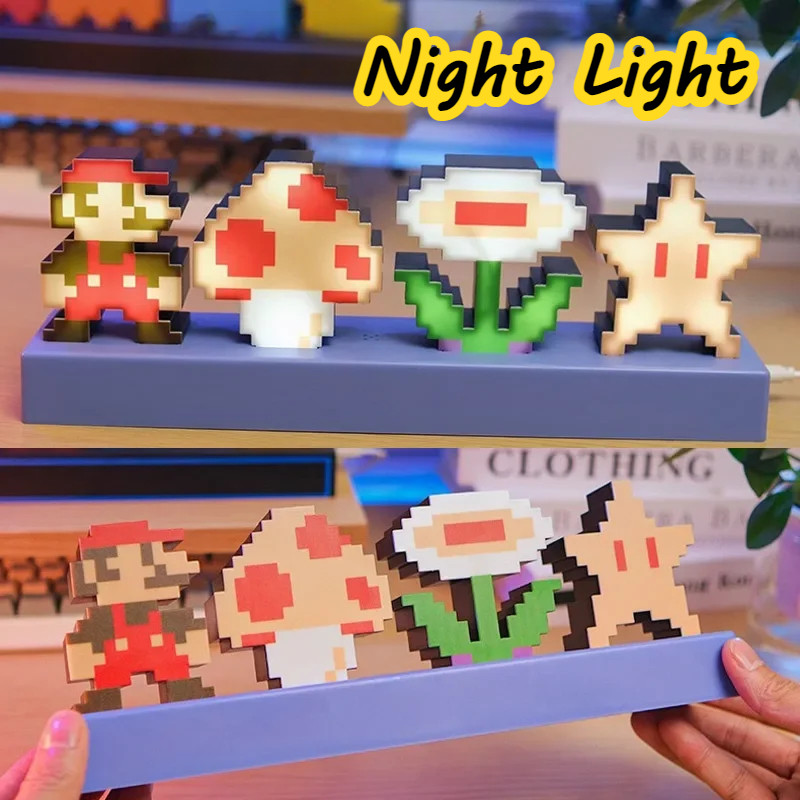 สมาร์ทควบคุมเสียงไฟ LED เพลงจังหวะ Ambient Pickup Bros Night โคมไฟสําหรับ Compute Gaming Desktop Decor