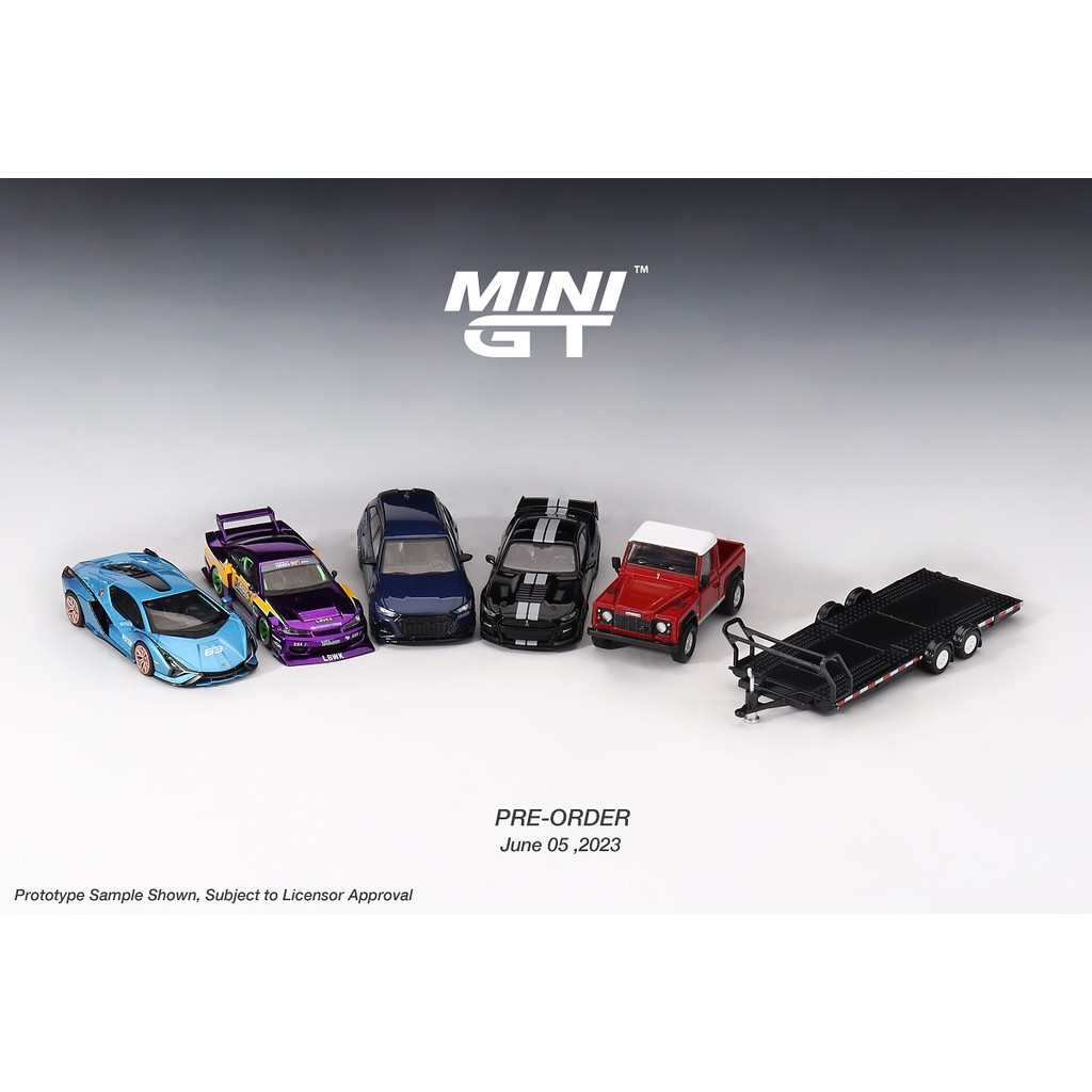 รถบรรทุก TSM Mini GT 1:64 Lamborghini Sián FKP 37 S15 SILVIA GT500 ในสต็อก