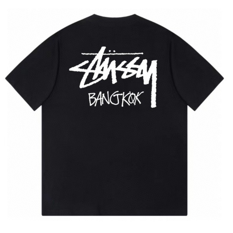 เสื้อยืดแขนสั้นคอกลมจากผ้าฝ้ายแท้ พิมพ์ลายสวยงามสำหรับสวมใส่สบาย
