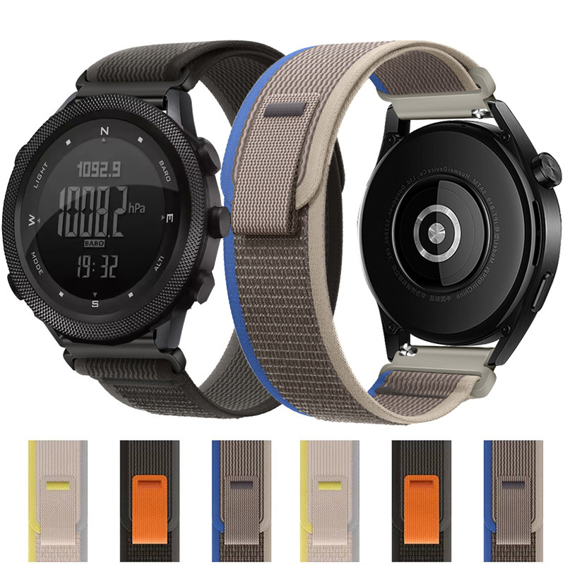 ไนลอน Trail Loop สําหรับ NORTH EDGE APACHE-46 สมาร์ทนาฬิกา Replacment สร้อยข้อมือกีฬาสําหรับ NORTH E