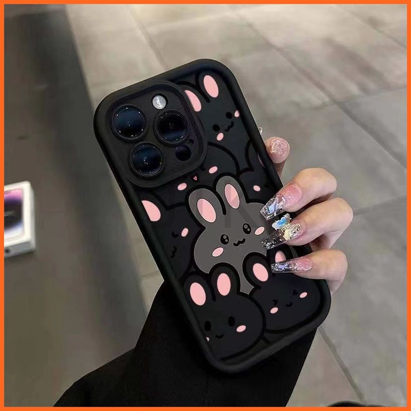 เคส Realme 5 Pro 6 5i 5 7 Pro 6 Pro 6i 7 4G 2 Pro 2 6S 5s U1 เคส เปลือกหอยป้องกันการตกของกระต่ายน้อย